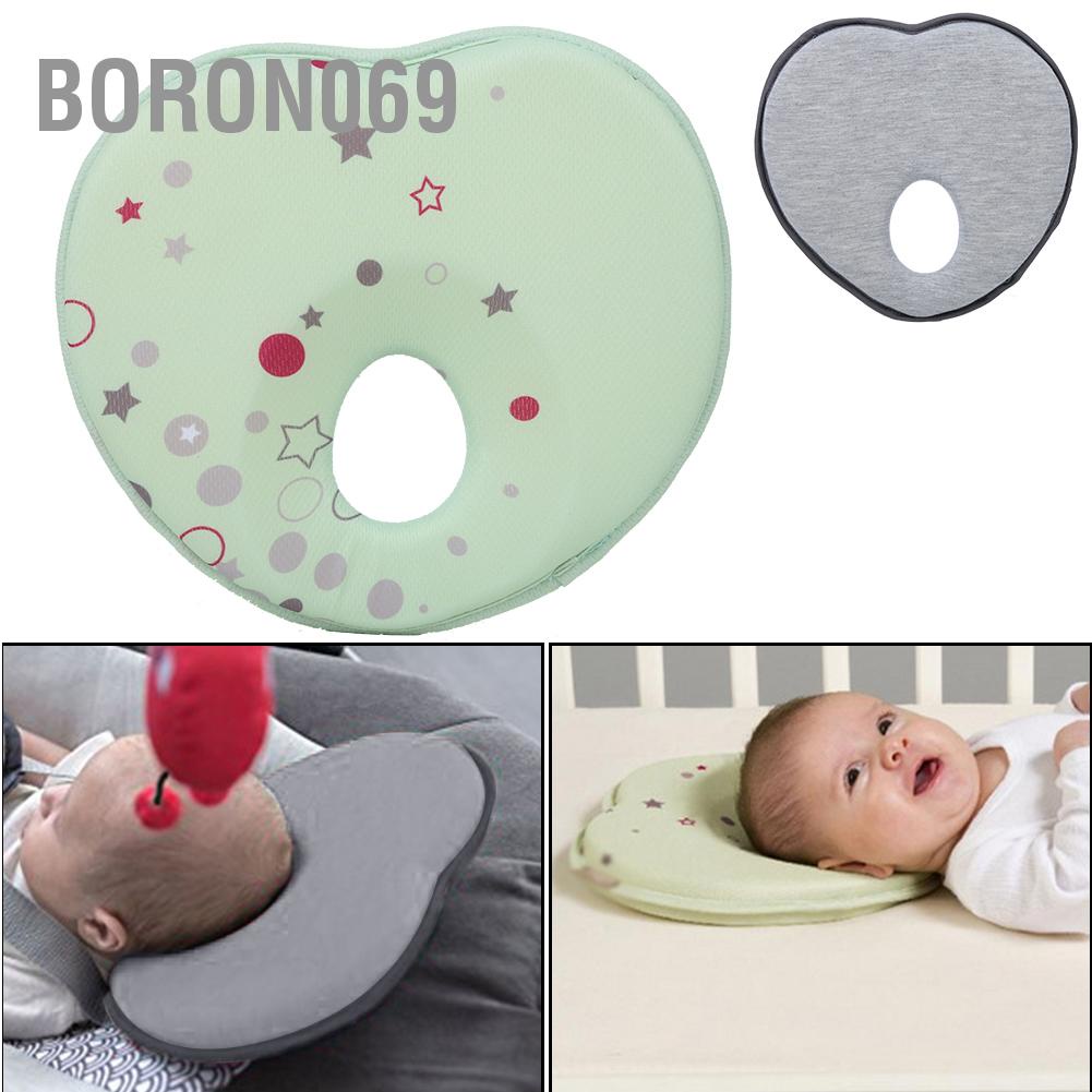Boron069 Gối cho trẻ sơ sinh Ngăn ngừa đầu phẳng Chống cuộn định vị khi ngủ