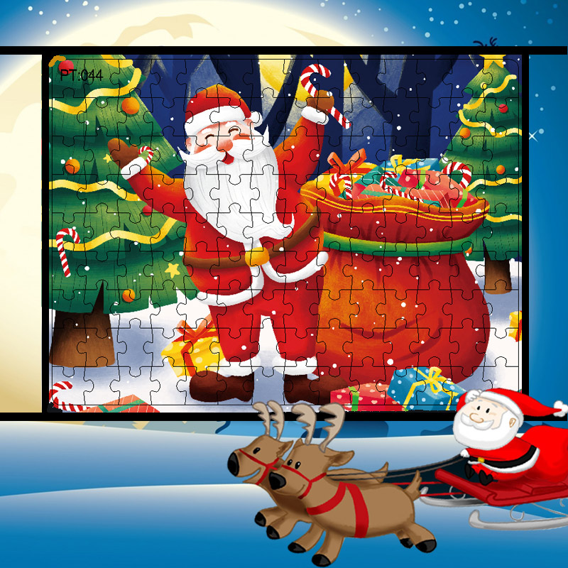 Bộ xếp hình giáng sinh 126 mảnh cho trẻ 3-6 tuổi