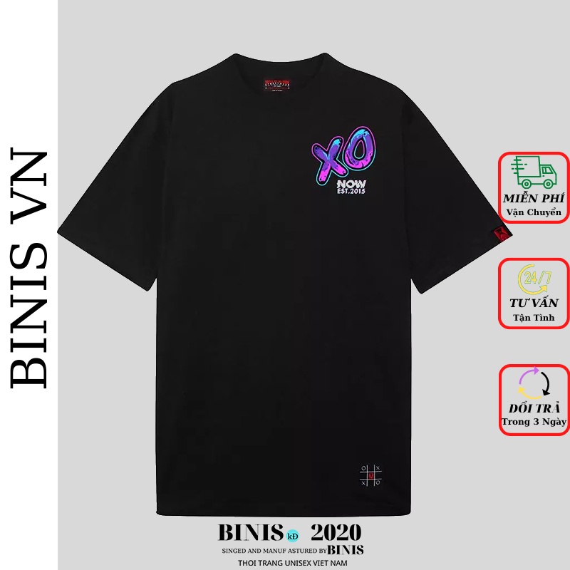 Áo Thun Tay Lỡ Unisex Form Rộng Nam Nữ Chất Vải Cotton Áo Phông Tay Lỡ Cổ Tròn Phong Cách Ulzzang BINIS