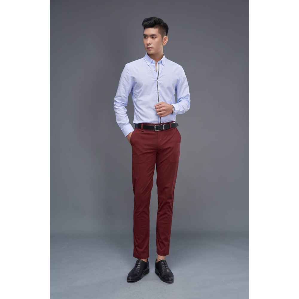 Áo sơ mi Nam dài tay Viền khuy áo DGCs - SASD1813M