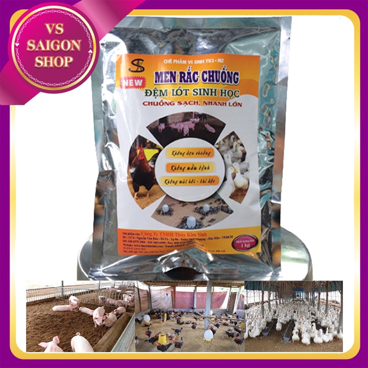 MEN RẮC CHUỒNG: Làm Sạch Chuồng Trại, Vật Nuôi Nhanh Lớn - Tặng 1 Chai Antigum 100ML