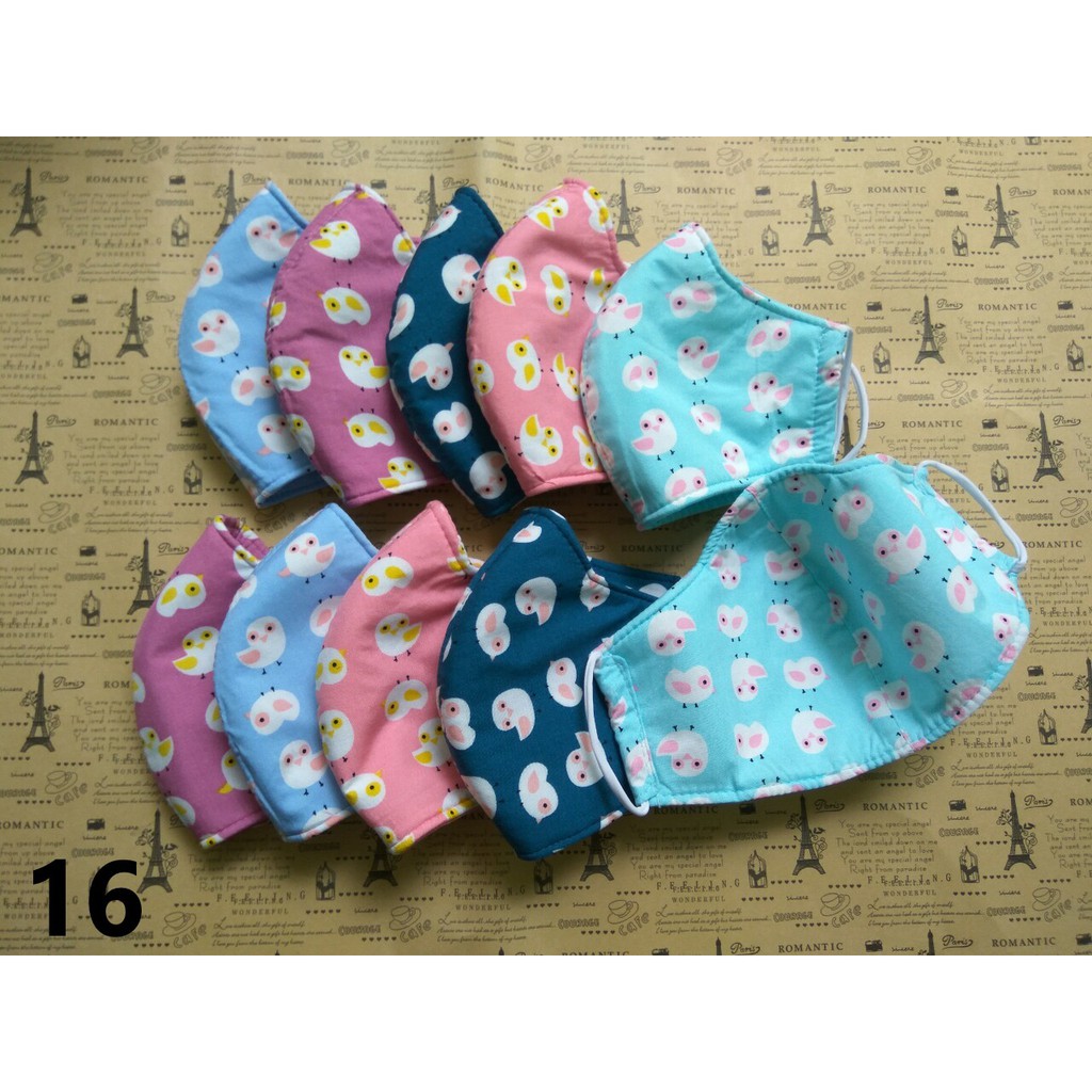 Khẩu Trang Tôn 2 Mặt Vải Giống Nhau (Combo 10 Cái)