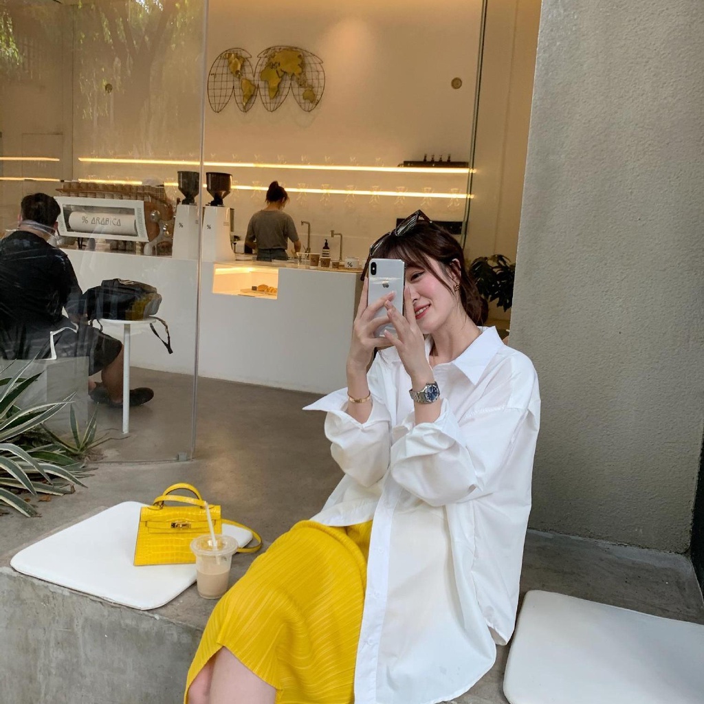 Chân Váy Xếp Ly Dáng Suông Chất Liệu Co Giãn Tốt Thời Trang Trẻ Trung