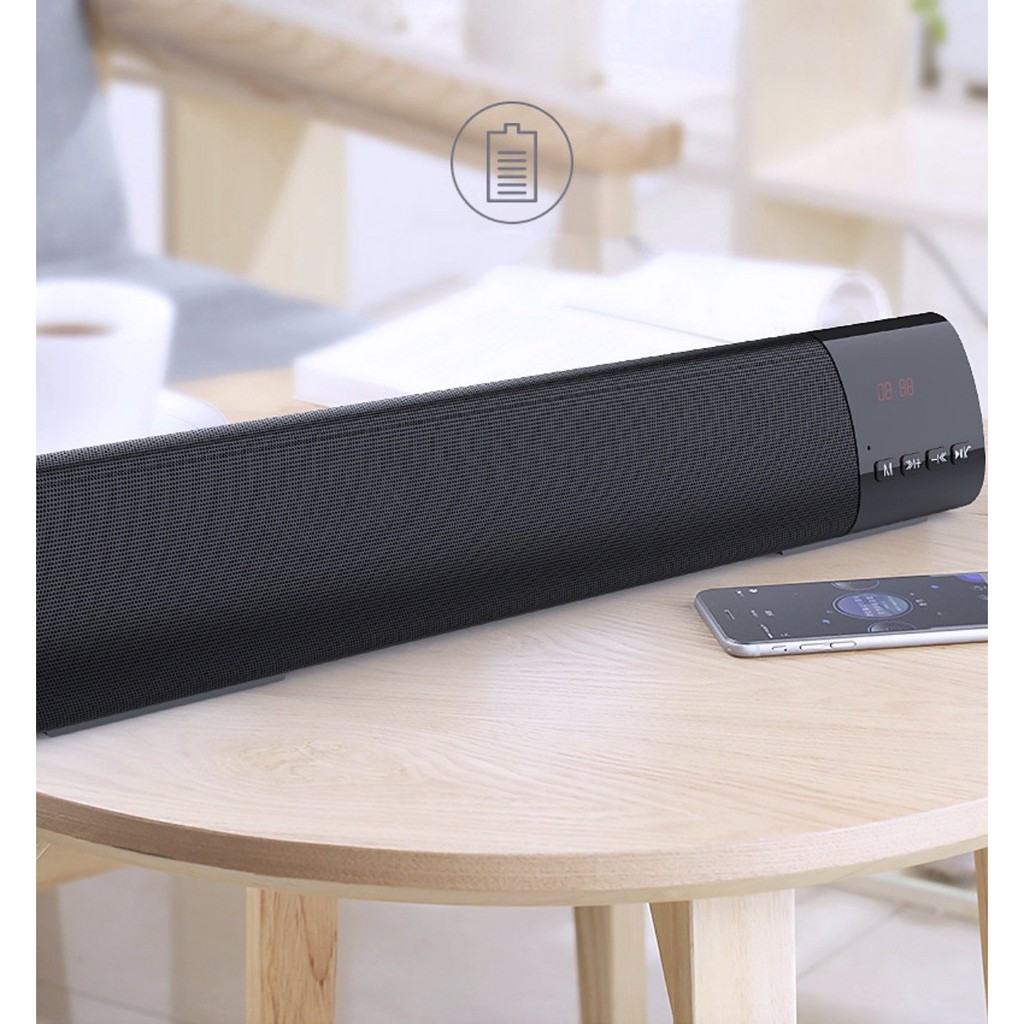 Loa Soundbar Bluetooth 5.0 1200mAh DSPBlack - Home and Garden