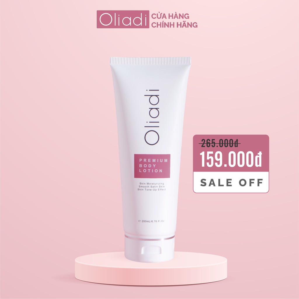 BODY LOTION OLIADI - Kem Body Oliadi Dưỡng Thể Trắng Toàn Thân Với Công Nghệ Hạt Nano Phân Tử 200ml