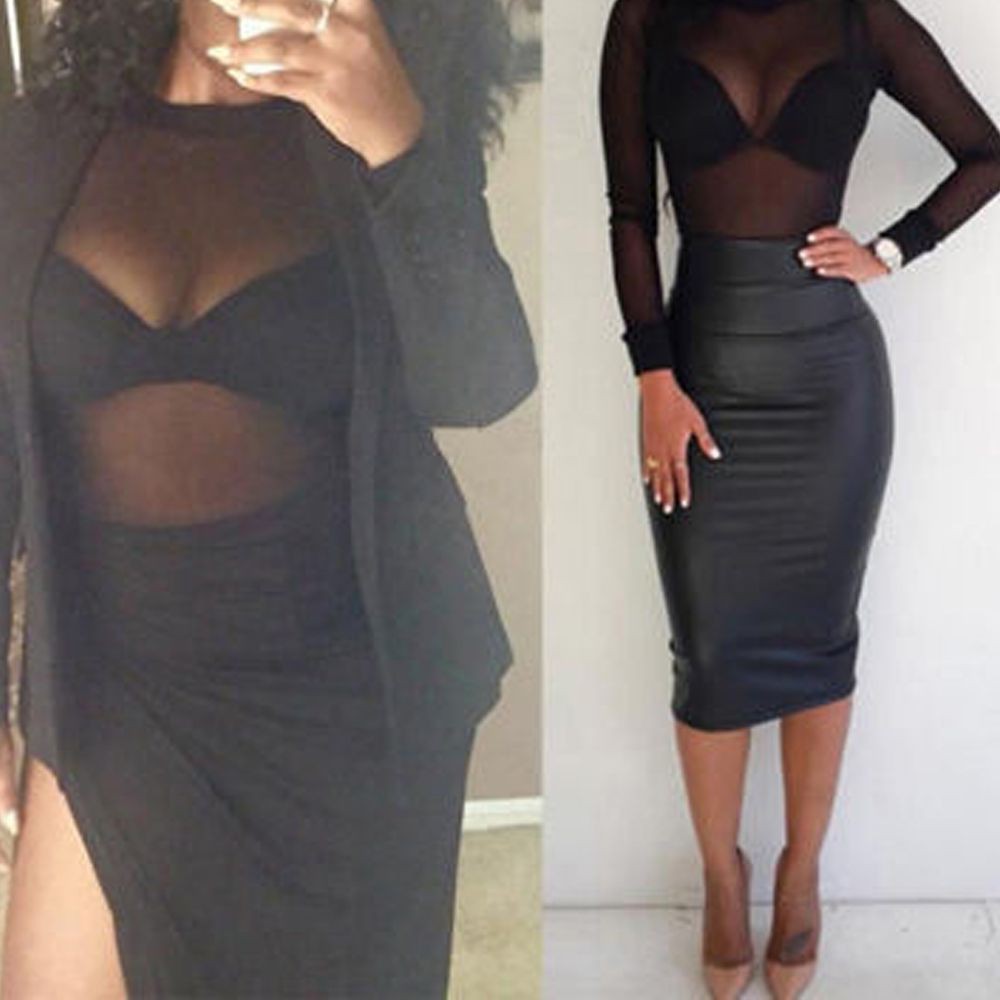 Áo lưới dài tay màu đen quyến rũ | BigBuy360 - bigbuy360.vn