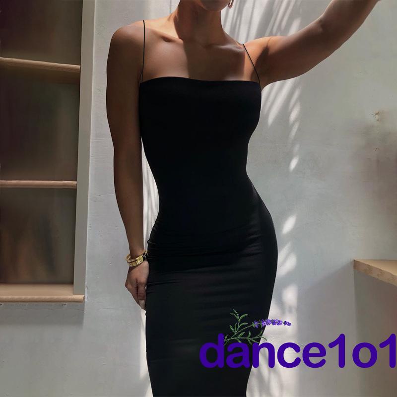 Đầm không tay ôm dáng màu sắc gợi cảm cho nữ