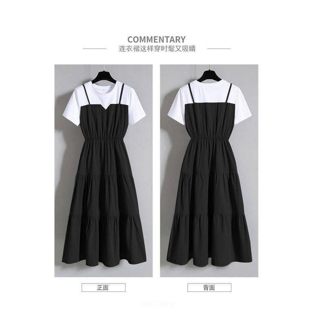 Đầm Maxi Tay Ngắn Màu Trơn Phong Cách Hàn Quốc