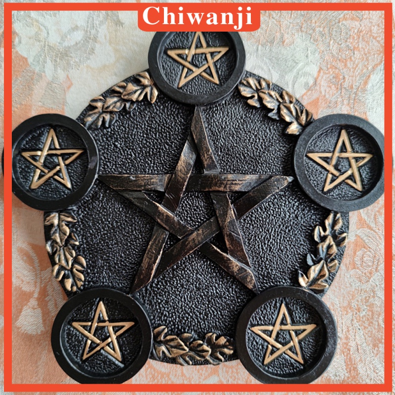 Giá Đỡ Đèn Cầy / Thẻ Bài Tarot Bằng Nhựa Resin Hình Ngôi Sao Năm Cánh