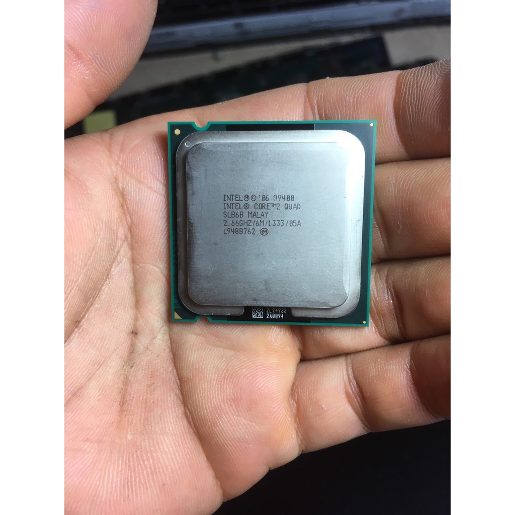 tặng keo - bộ vi xử lý CPU Intel Core 2 Quad Q9400 socket 775 cho pc máy tính để bàn processor Yorkfield SLB6B