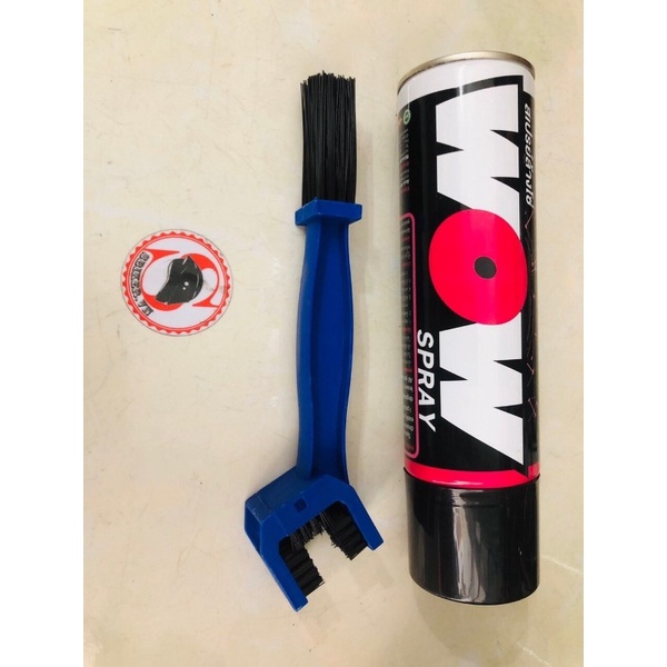 Combo Chai Xịt Dưỡng Sên M50 Ix50 Spider Wow Thunder - Tặng Bàn Chải Chà Sên 3D