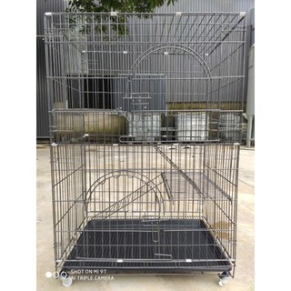 Lồng chuồng mèo 3 tầng bánh xe cao 1,12 M- Phụ kiện chó mèo Chew petshop