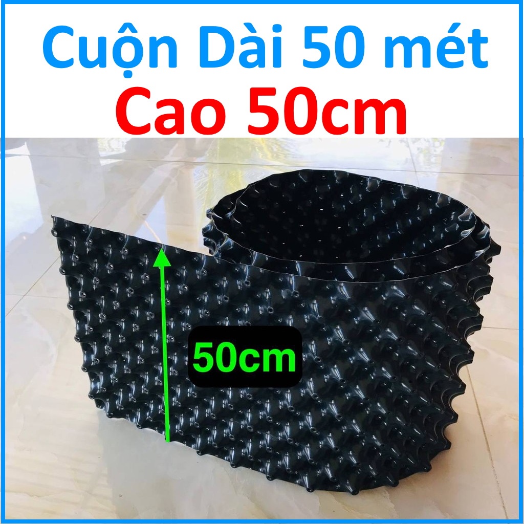 (Nguyên kiện dài 50 mét, cao 50cm) bầu ươm cây V6 Vietgrow - kèm bộ vít bắt