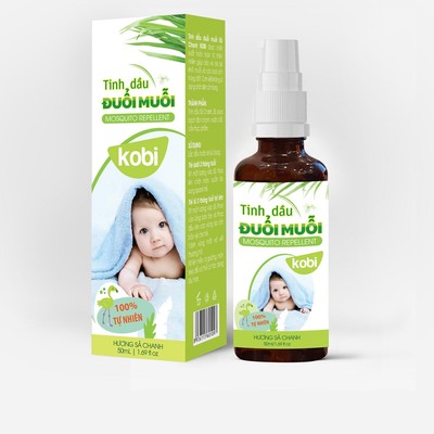 Tinh dầu đuổi muỗi Sả Chanh Kobi 50ml/100ml dạng xịt thơm phòng, hỗ trợ xua muỗi