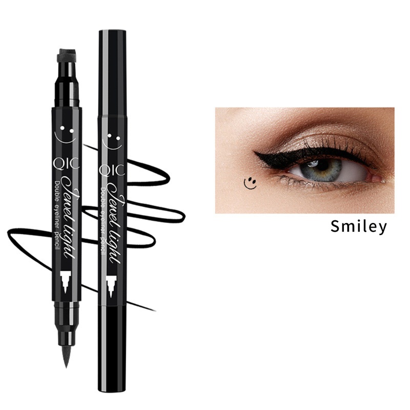 Bút Kẻ Mắt Nước Hai Đầu Màu Đen Trang Điểm Lâu Trôi Chống Nước Dành Cho Bạn Nữ