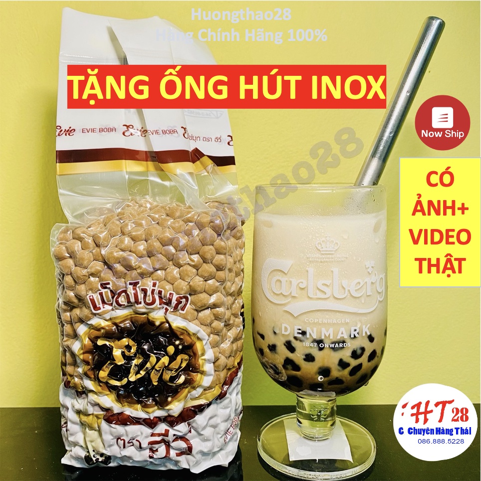 Trân Châu Đường Đen Caramen Evie Thái Lan Gói 1Kg, Trân Châu Đen, Hạt Trân Châu DA24 Huongthao28 - Chuyên Hàng Thái