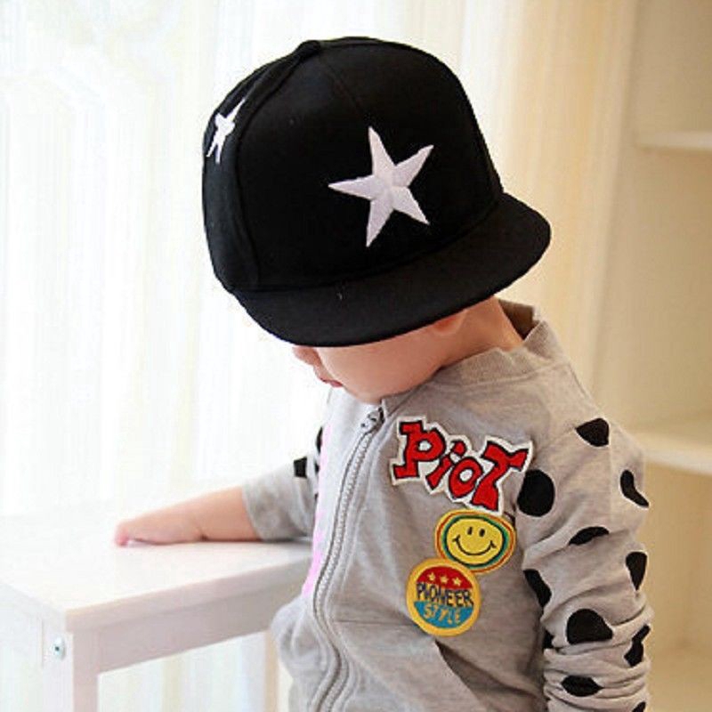 Mũ bóng chày họa tiết ngôi sao cho bé trai và bé gái