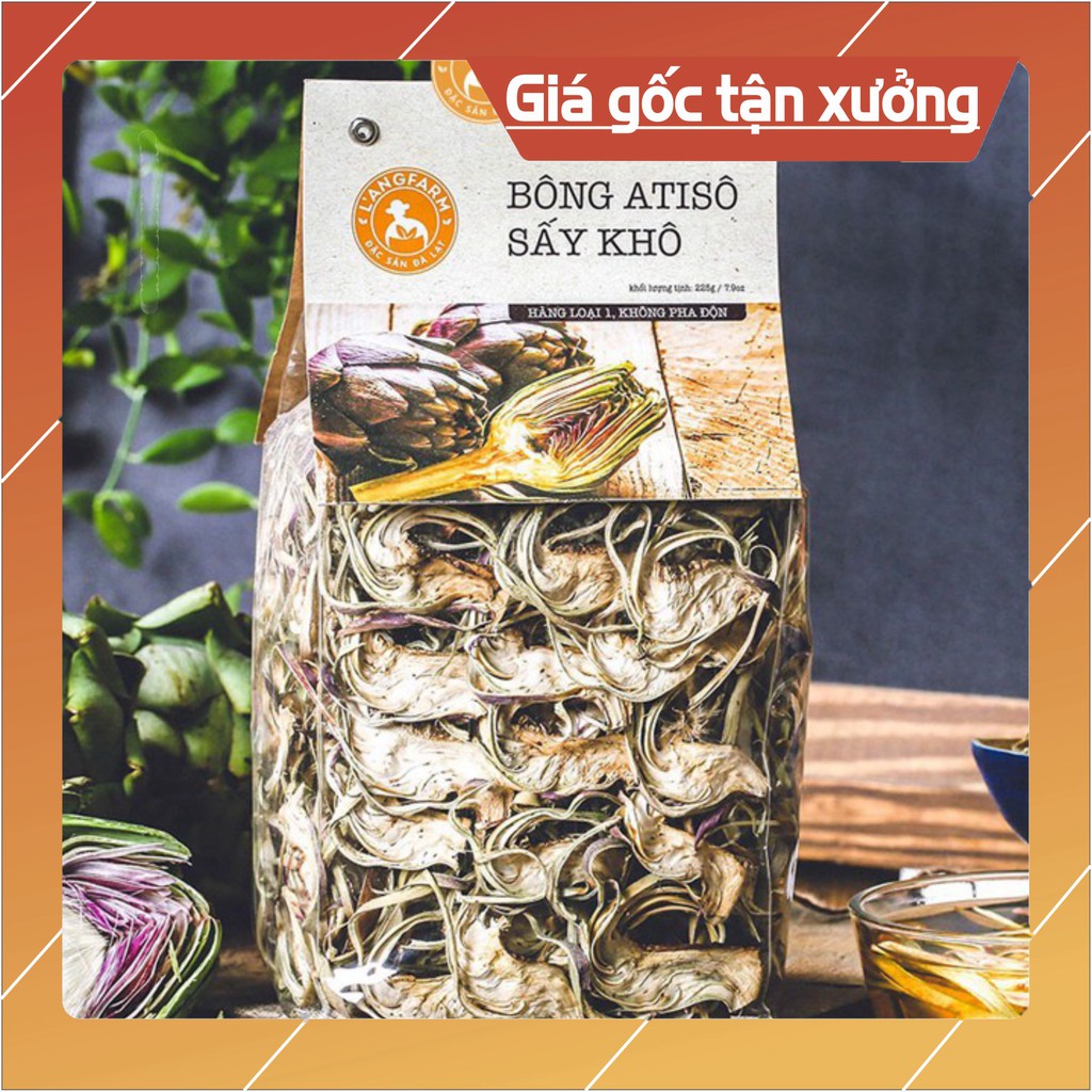 Bông atisô sấy khô L'angfarm bịch 225g Được chế biến từ nguyên liệu tự nhiên.