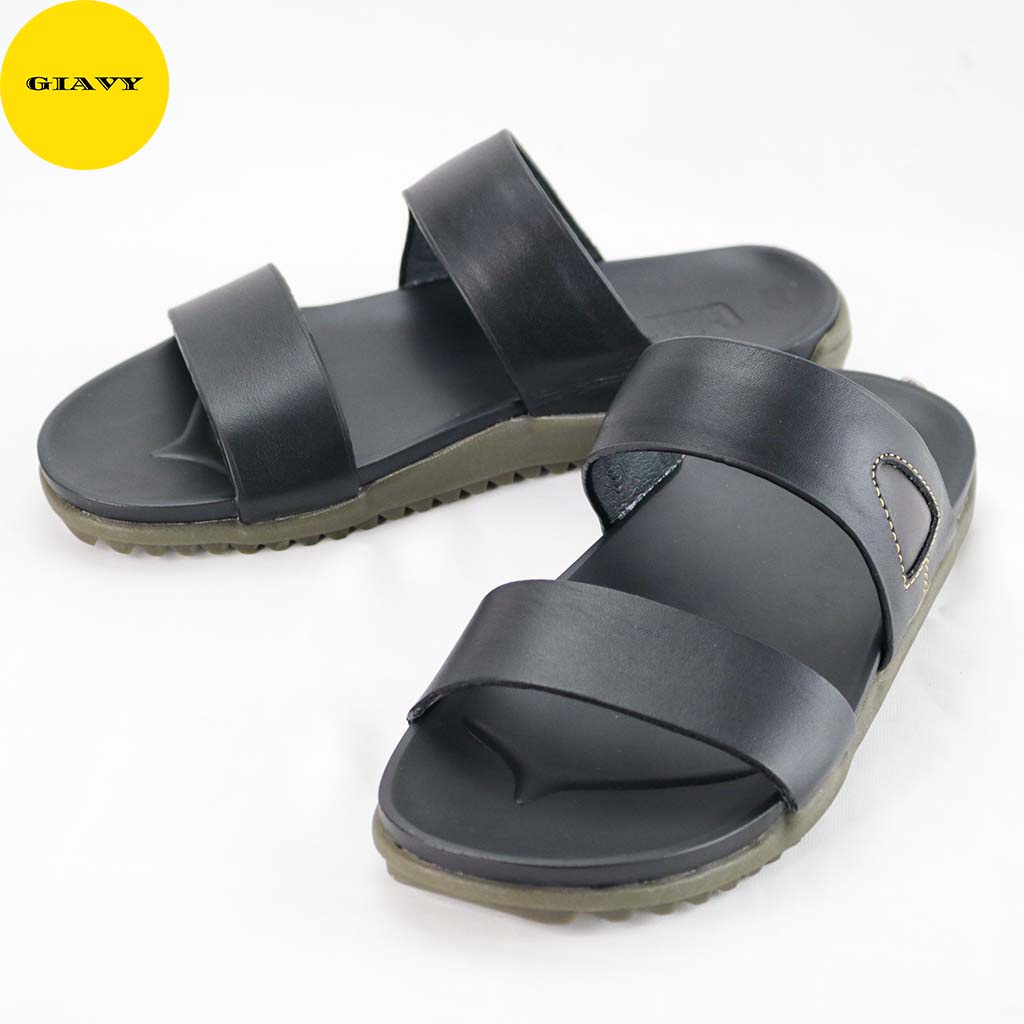 Dép nam quai da, đế doctor thời trang Z0022 - GIAVY