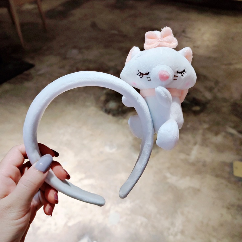 Băng Đô Rửa Mặt Hình Vịt Donald/Chuột Mickey Nhồi Bông Dễ Thương Kiểu Hàn Quốc