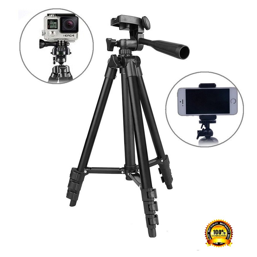 GIÁ ĐỠ MÁY ẢNH/ĐIỆN THOẠI TRIPOD TF 3120 3110 - REMOTE + ĐÈN LED N01 + GIÁ KẸP