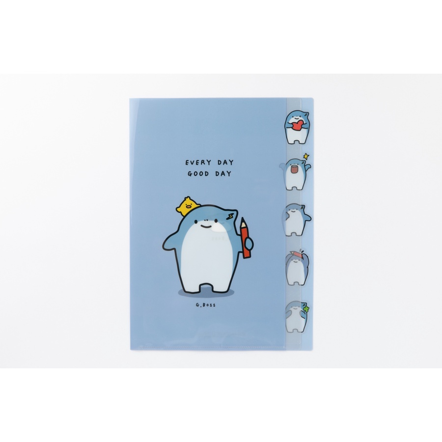 Bìa Đựng Tài Liệu ARTBOX Hàn Quốc Họa Tiết Nhân Vật Boss Đáng Yêu 5 Ngăn Tiện Lợi