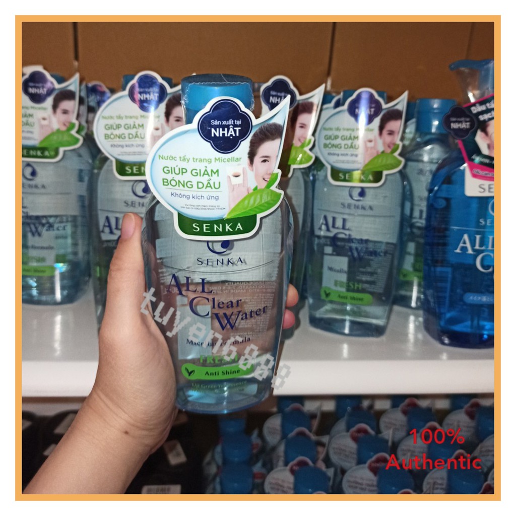 [Mã COS1904 giảm 8% đơn 300K] Nước tẩy trang sạch thoáng Senka All Clear Water Fresh 230ml