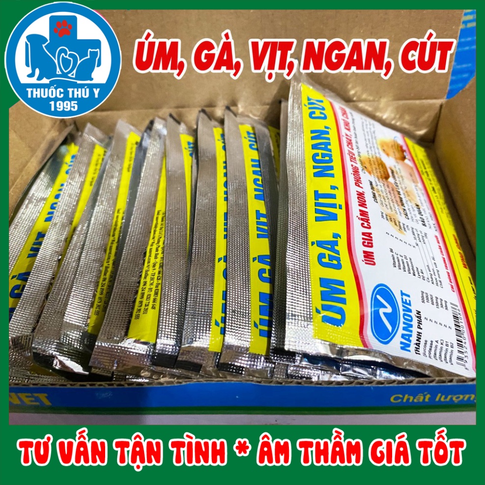 Gói 50g ÚM, GÀ, VỊT, NGAN, CÚT  tăng sức đề kháng, bổ sung các vitamin chim cảnh, gà đá, gia cầm