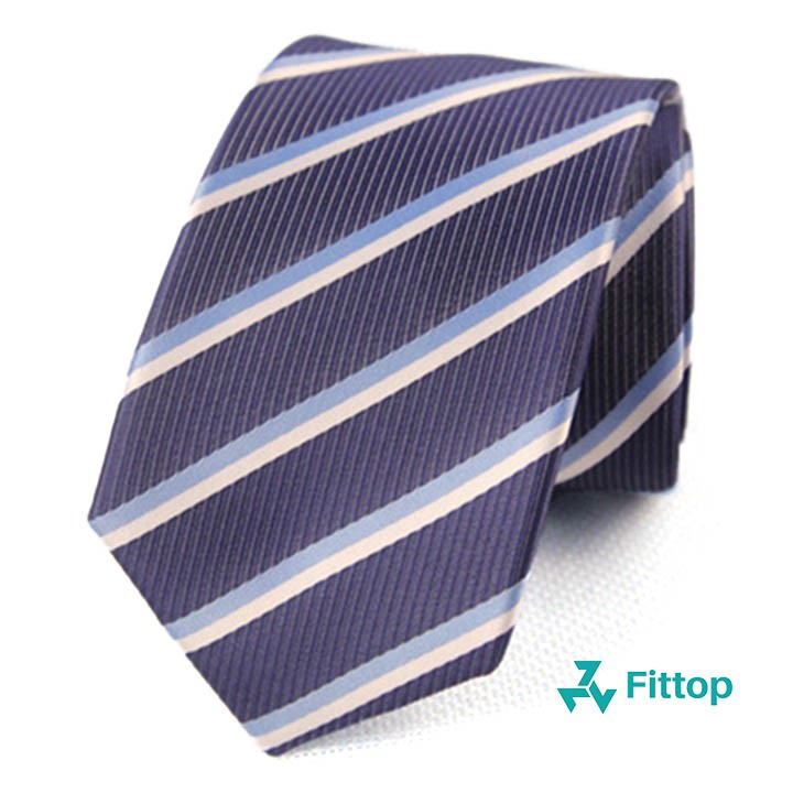 Cà vạt Nam Sọc Xéo Thời Trang Phong Cách 6cm FITTOP CAVAT-016