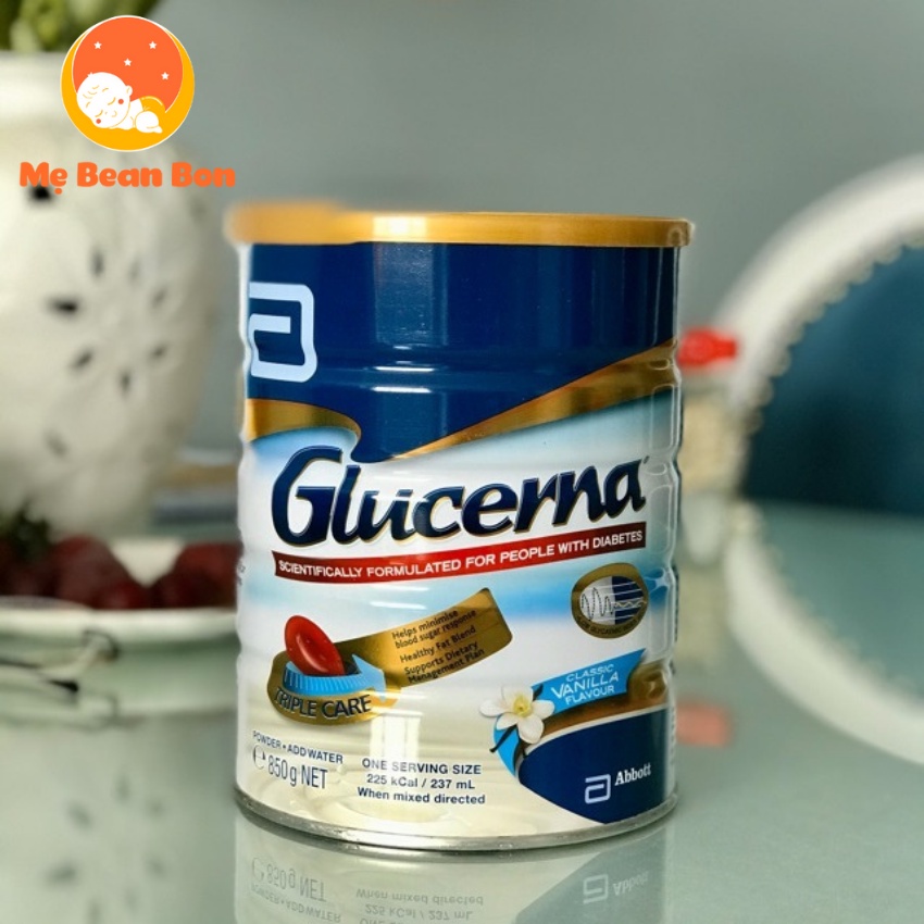 Sữa tiểu đường Glucerna 850g Của Úc hương Vani dành cho người tiểu đường ăn kiêng ổn định đường huyết bồi bổ sức khoẻ
