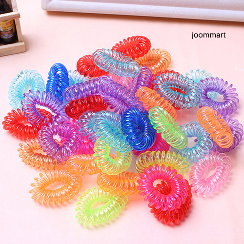 (Hàng Mới Về) Set 10 Dây Cột Tóc Co Giãn Thiết Kế Đơn Giản Cho Nữ