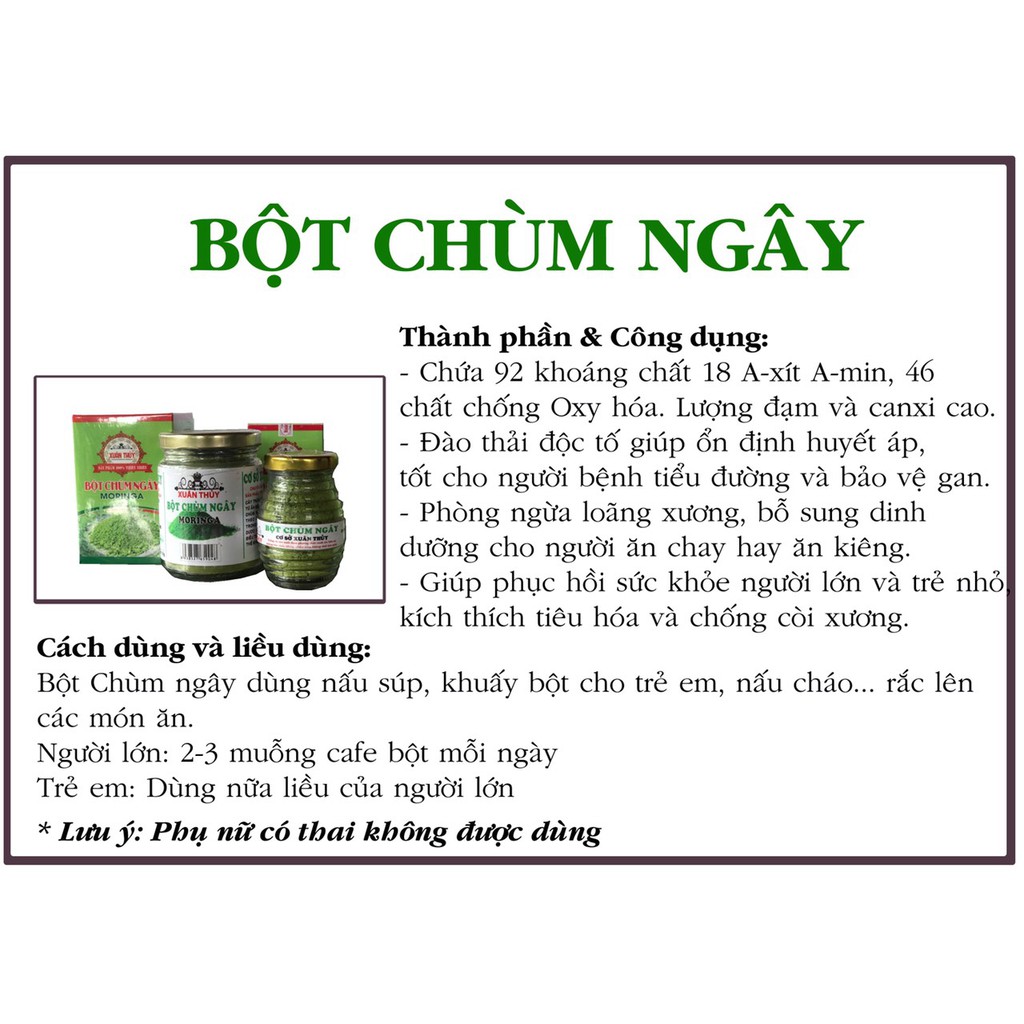 BỘT CHÙM NGÂY - 100G