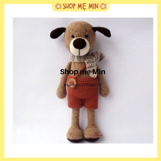 An toàn cho bé -Cún len cho bé- Cún bông doudou - gấu bông ghiền cho bé- handmade