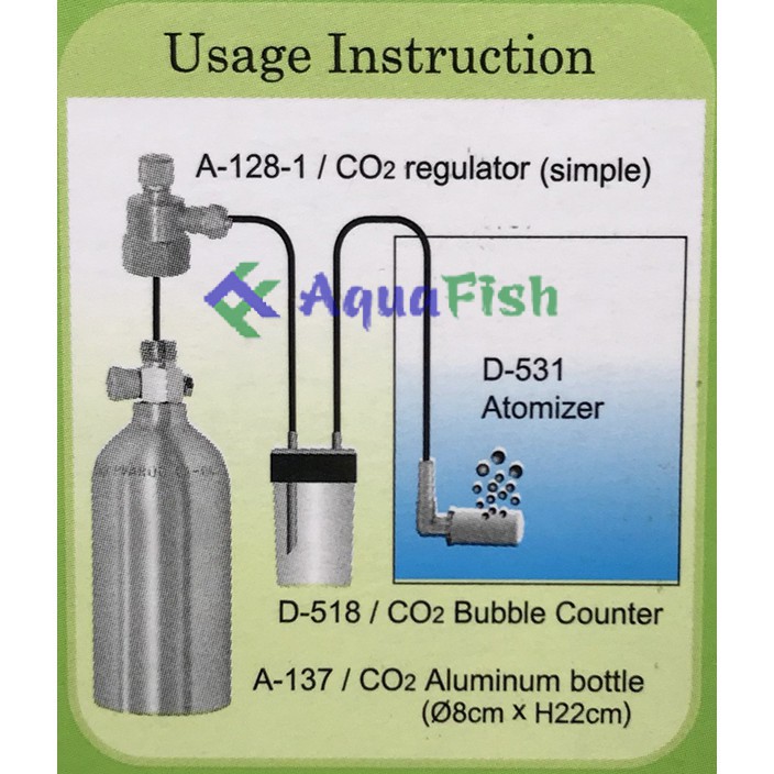 Phụ Kiện Sủi CO2 Cho Bình CO2 Dùng Cho Bể Cá Trong Nhà (tặng kèm 1m dây sủi phi 4mm)