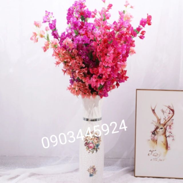 Cành Hoa Giấy cao 1m2 Cao cấp- Hoa giả