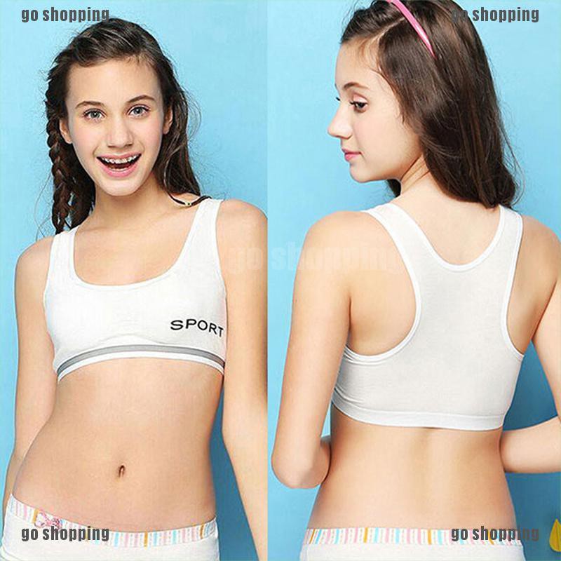 {go shopping}Kids Girls Underwear Bra Vest Underclothes Sports Undies Clothes