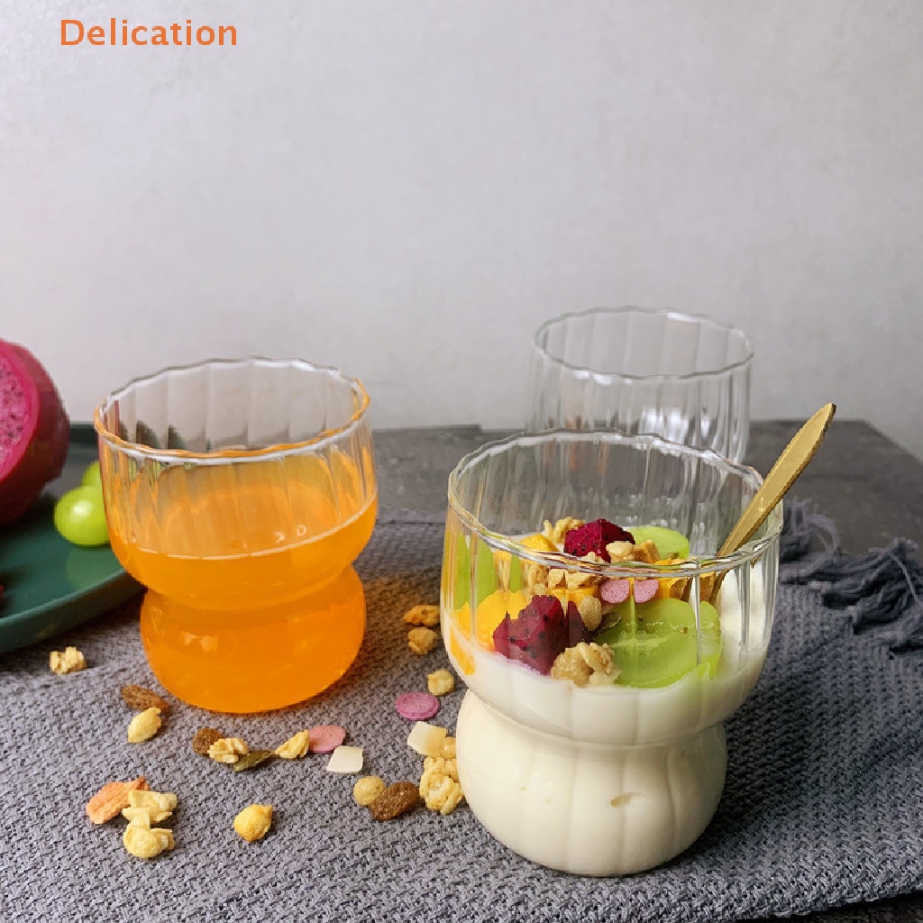 [Delication] Cốc Thủy Tinh Uống Sữa Ăn Kem Lazzy Ins