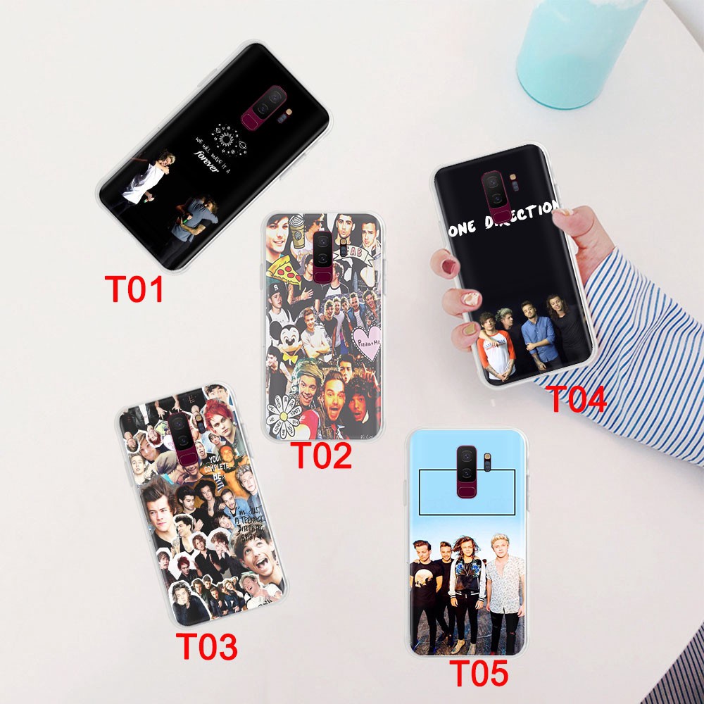 Samsung Galaxy J8 J7 Pro Prime Duo J6 Plus 2018 Casing Case Soft Transparent 207GT One Direction Phone Cover