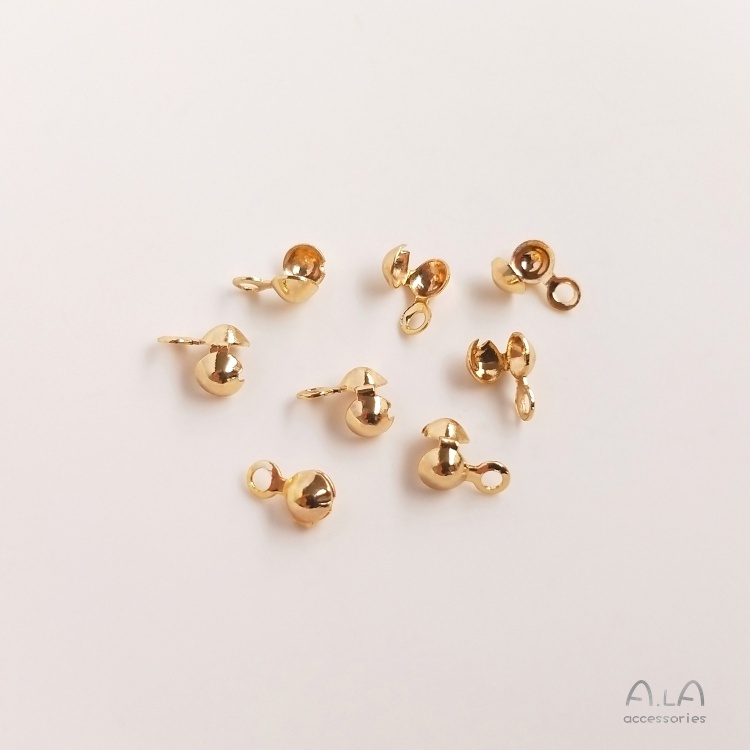 Set 10 Khóa Cài Túi Xách / Vòng Tay / Mũ Nồi Bằng Đồng Mạ Vàng 14K diy