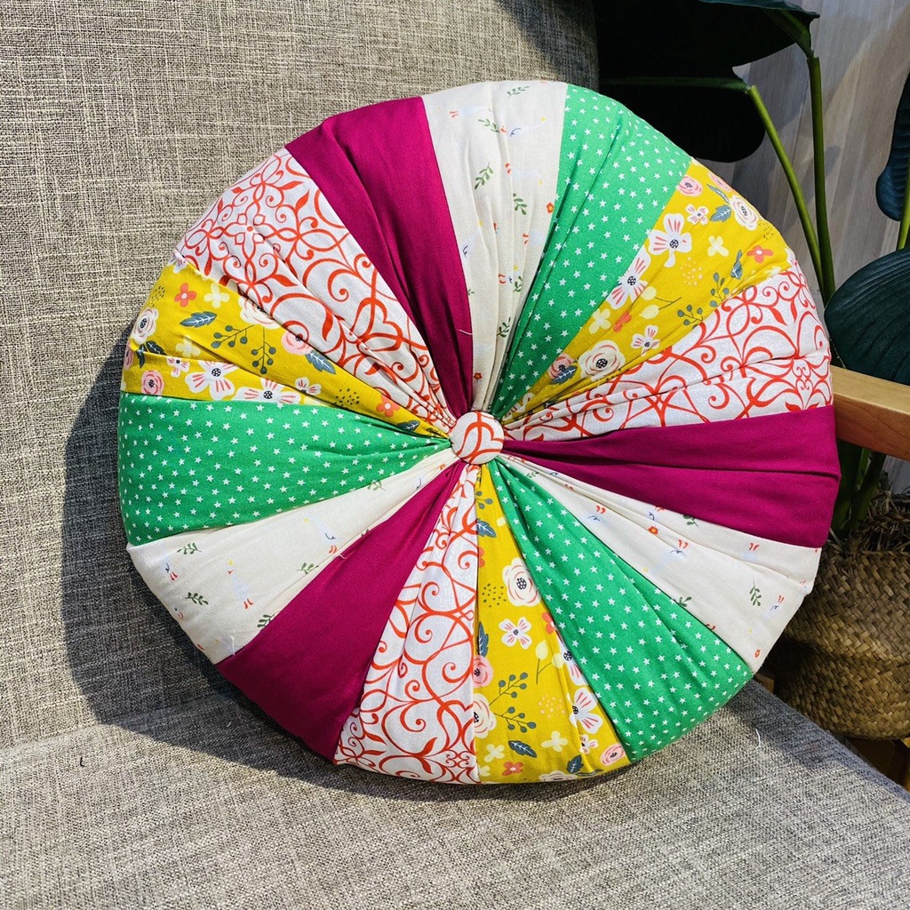 Gối trang trí 40x16cm - Trái bí màu sắc