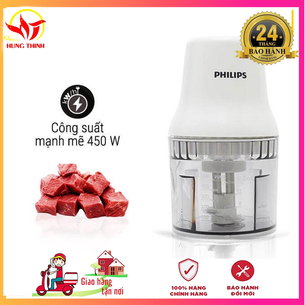 [Mã ELHA22 giảm 6% đơn 300K] Máy xay thịt đa năng Philips HR-1393 - bảo hành 24 tháng