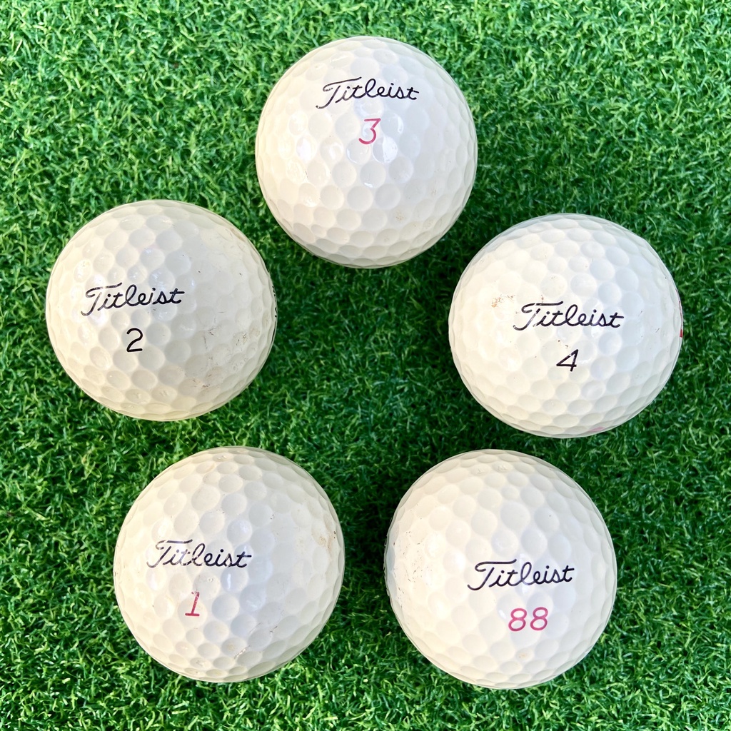 Combo 5 Bóng Golf Cũ Titleist Pro V1 - Bóng Golf Chuẩn Chất Lượng