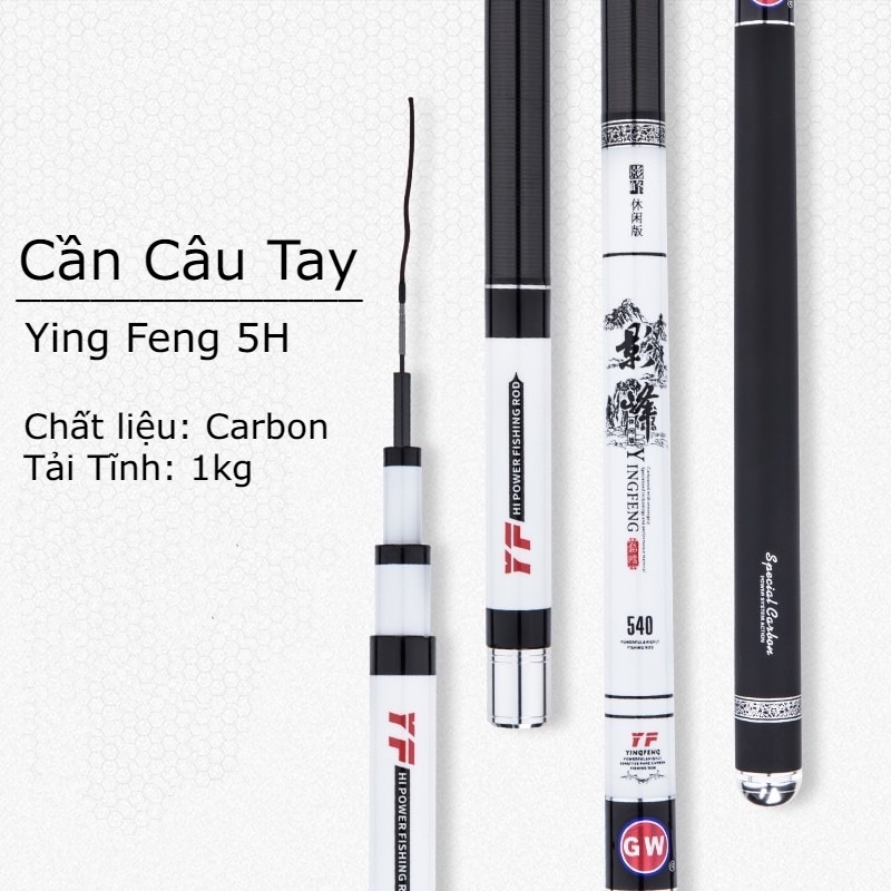 Cần Câu Tay Ying Feng GW 5H, Cần Câu Đài Cao Cấp tải tĩnh 1kg