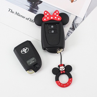 Vỏ silicon bảo vệ chìa khóa thông minh cho xe hơi toyota vios 2014-2018 / vios 2019-2022