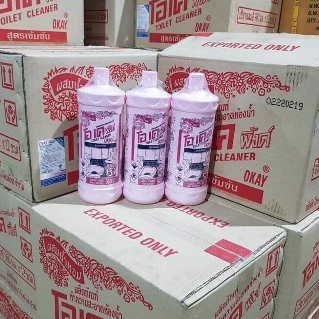 [HÀNG CHUẨN NPP HÀ NAM SƠN] NƯỚC TẨY BỒN CẦU- NHÀ VỆ SINH OKAY THÁI LAN 960ml