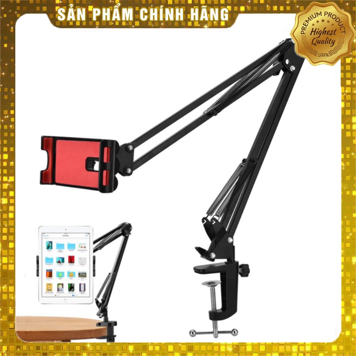 Giá Đỡ Ipad, Điện Thoại, Máy Tính Bảng Kẹp Đầu Giường, Cạnh Bàn Đa Năng Xoay 360 Độ Điều Chỉnh Mọi Góc Độ