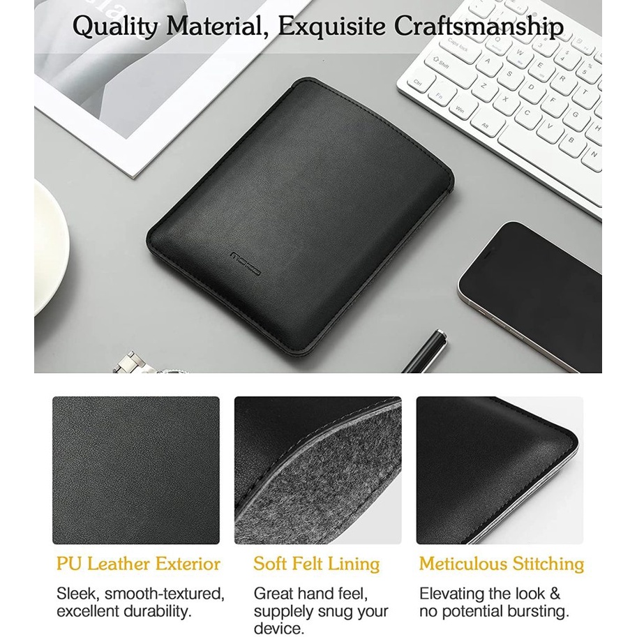 Túi Da PU Mềm Siêu Mỏng Chống Trầy Cho Kindle Voyage Kindle Paperwhite 11th Gen 2021 & Kindle 2019