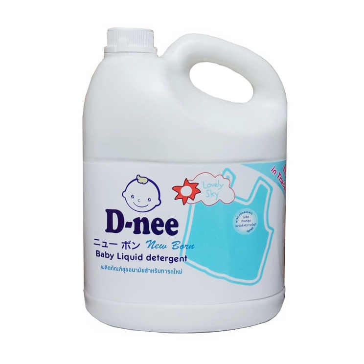Nước giặt quần áo sơ sinh Dnee chính hãng Thái Lan an toàn thơm dịu can 3000ml