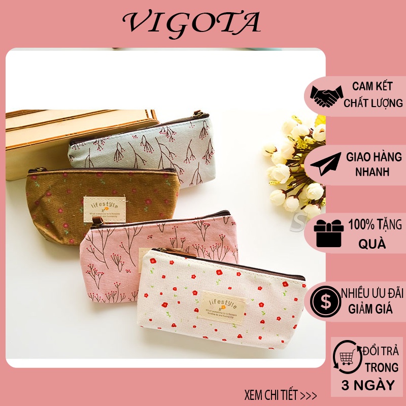 VÍ NỮ DÀI ĐA NĂNG VÍ NỮ HỌA TIẾT HOA NHỎ SIÊU ĐẸP VD19