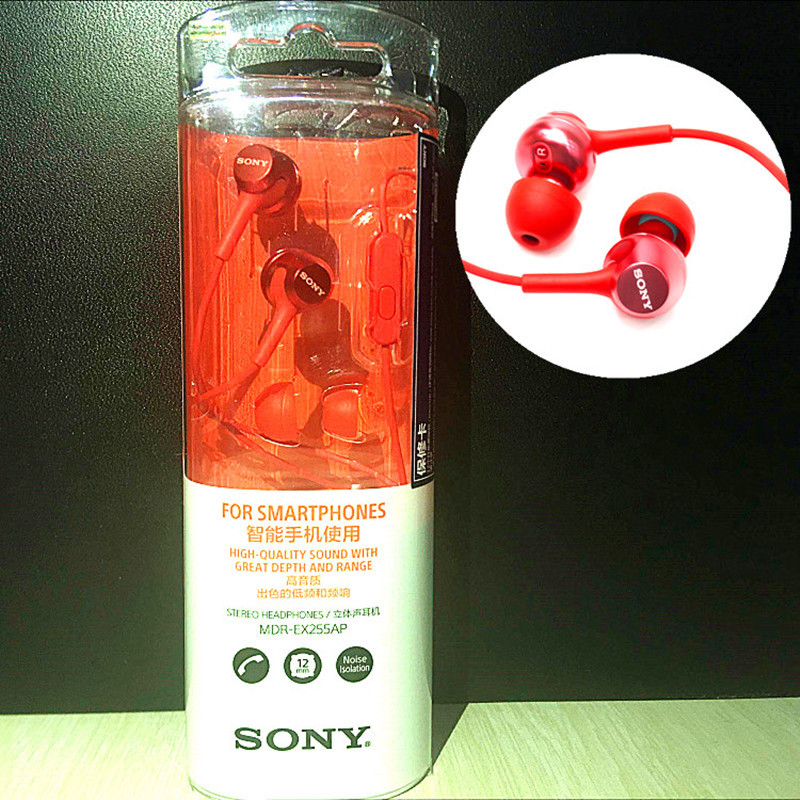 Tai Nghe Nhét Tai Mdr-Ex255Ap Cho Điện Thoại Sony